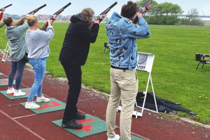 Laser-Tontaubenschießen in Wangerland